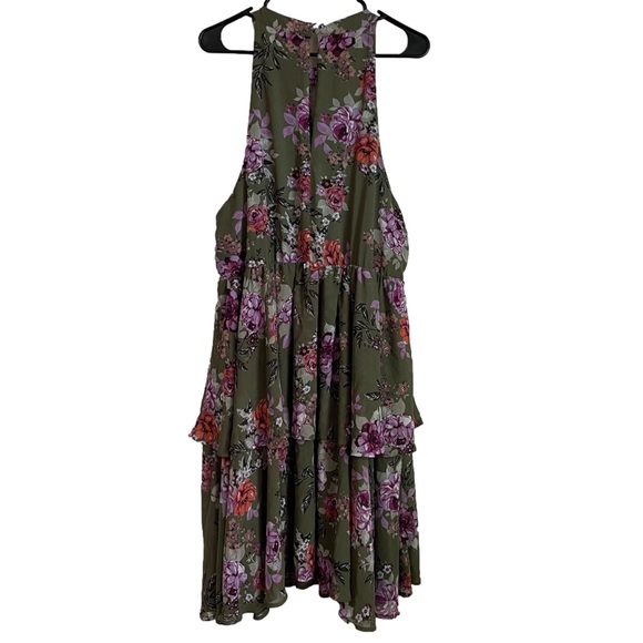 Torrid Olive Green Floral Dress - Picture 5 of 10